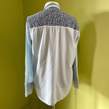 Load image into Gallery viewer, 1970&#39;s Vintage Blue Floral Western L/S Shirt Sz XL - OOAK - Phoenix Menswear