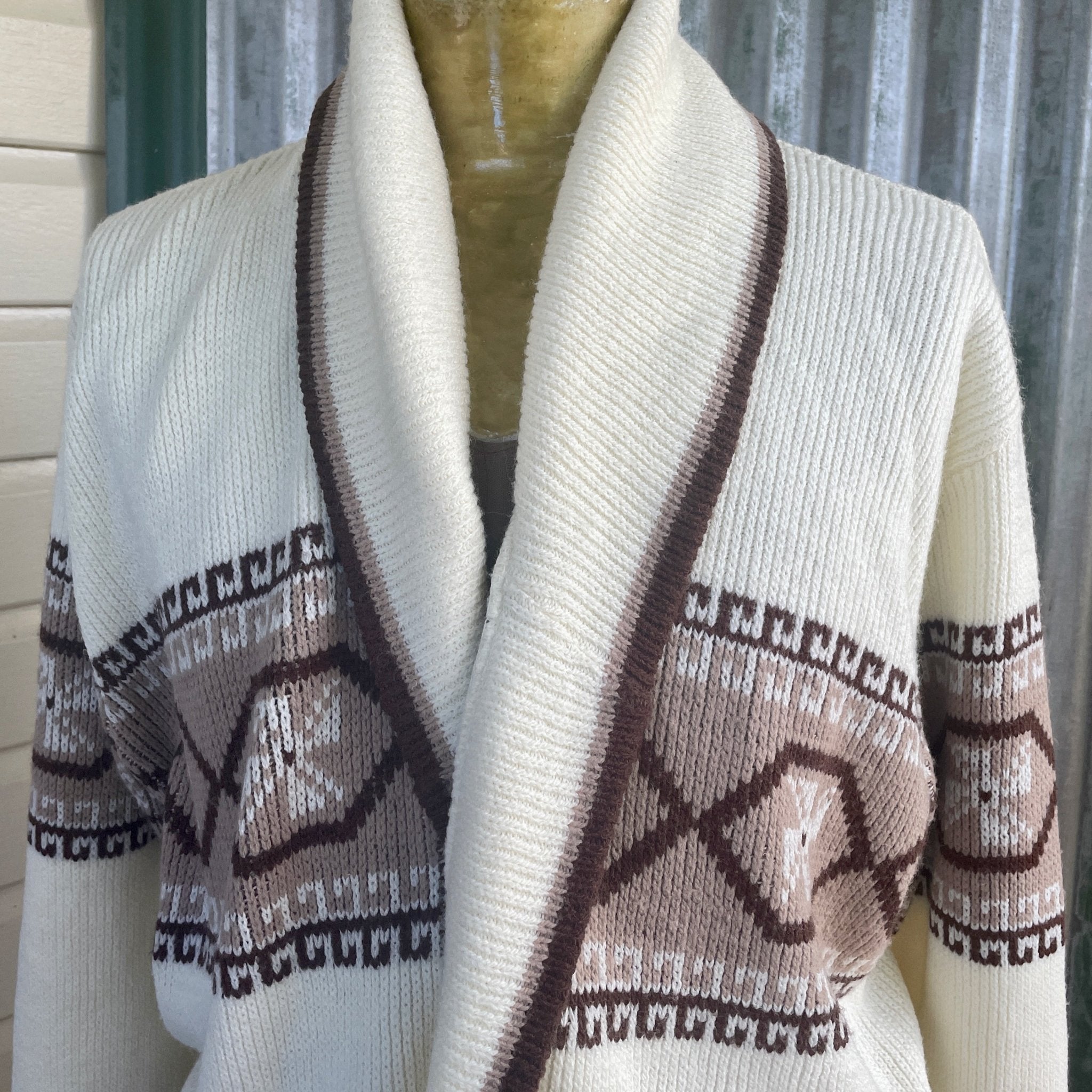 Aztec cowl neck pullover hot sale