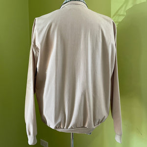 1970's Vintage Cream Jacket Retro Pockets Sz L - OOAK - Phoenix Menswear