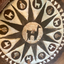 Load image into Gallery viewer, 1970&#39;s Vintage Handmade Alpaca Fur Carpet Wool Brown White Rug Soft Round - OOAK - Phoenix Menswear