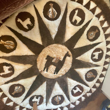 Load image into Gallery viewer, 1970&#39;s Vintage Handmade Alpaca Fur Carpet Wool Brown White Rug Soft Round - OOAK - Phoenix Menswear