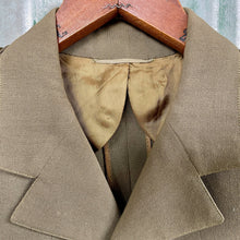 Load image into Gallery viewer, 1970&#39;s Vintage Kid’s Khaki Canadian Military Blazer Brass Buttons Sz Age 12-14 - OOAK - Phoenix Menswear