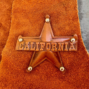 1970's Vintage Kid's Vest 'California' Cowboy Western Tan Suede Fringed Soft Sz XS - OOAK - Phoenix Menswear