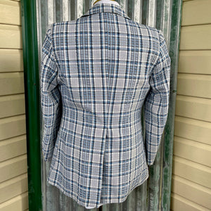 1970's Vintage Men's Blazer Blue Check Made in Australia Sz S - OOAK - Phoenix Menswear