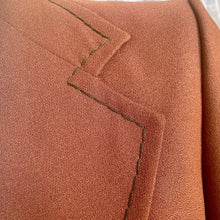 Load image into Gallery viewer, 1970&#39;s Vintage Men&#39;s Brown Blazer Retro Top Stitching Sz S - OOAK - Phoenix Menswear