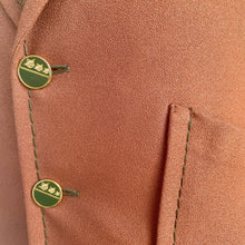 Load image into Gallery viewer, 1970&#39;s Vintage Men&#39;s Brown Blazer Retro Top Stitching Sz S - OOAK - Phoenix Menswear