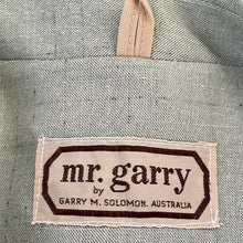 Load image into Gallery viewer, 1970&#39;s Vintage Pale Blue-Grey Safari Suit Retro Pockets Long Sleeve Made in Australia Sz L - OOAK - Phoenix Menswear