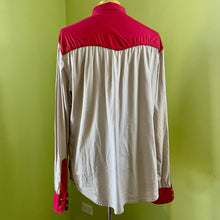 Load image into Gallery viewer, 1970&#39;s Vintage Red Grey Floral Western L/S Shirt Sz XXL - OOAK - Phoenix Menswear