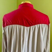 Load image into Gallery viewer, 1970&#39;s Vintage Red Grey Floral Western L/S Shirt Sz XXL - OOAK - Phoenix Menswear