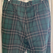 Load image into Gallery viewer, 1980&#39;s Brooks Brothers Green Wool Tartan Pants Sz 36 - OOAK - Phoenix Menswear