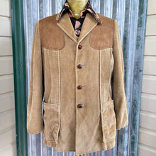 Load image into Gallery viewer, 1980&#39;s Rare Vintage Eddie Bauer Tan Corduroy Leather Jacket Sz M - OOAK - Phoenix Menswear