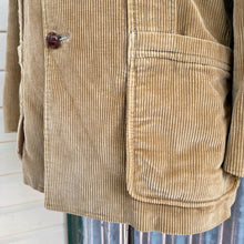 Load image into Gallery viewer, 1980&#39;s Rare Vintage Eddie Bauer Tan Corduroy Leather Jacket Sz M - OOAK - Phoenix Menswear