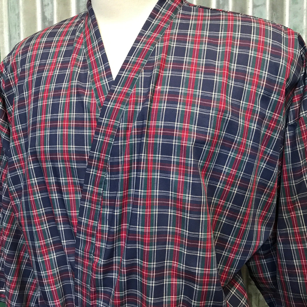 1980's Vintage Dressing Gown Smoking Jacket 3/4 Sleeve Sz L - OOAK - Phoenix Menswear