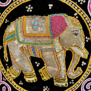 1980's Vintage Handmade Indian Elephant Vest Embroidered Sequined Sz XL -OOAK - Phoenix Menswear