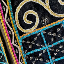 Load image into Gallery viewer, 1980&#39;s Vintage Handmade Indian Vest Embroidered Sequinned Sz XL -OOAK - Phoenix Menswear