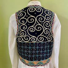 Load image into Gallery viewer, 1980&#39;s Vintage Handmade Indian Vest Embroidered Sequinned Sz XL -OOAK - Phoenix Menswear