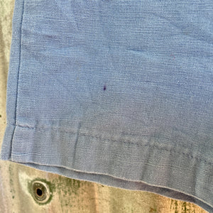 1980's Vintage Kid's Blue Cotton Short Sleeve Babygrow Sz 9 Months - OOAK - Phoenix Menswear