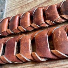 Load image into Gallery viewer, 1980&#39;s Vintage Leather Belt Brown Hand Made Sz S - OOAK - Phoenix Menswear