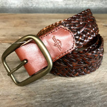 Load image into Gallery viewer, 1980&#39;s Vintage Leather Belt Sz L - OOAK - Phoenix Menswear