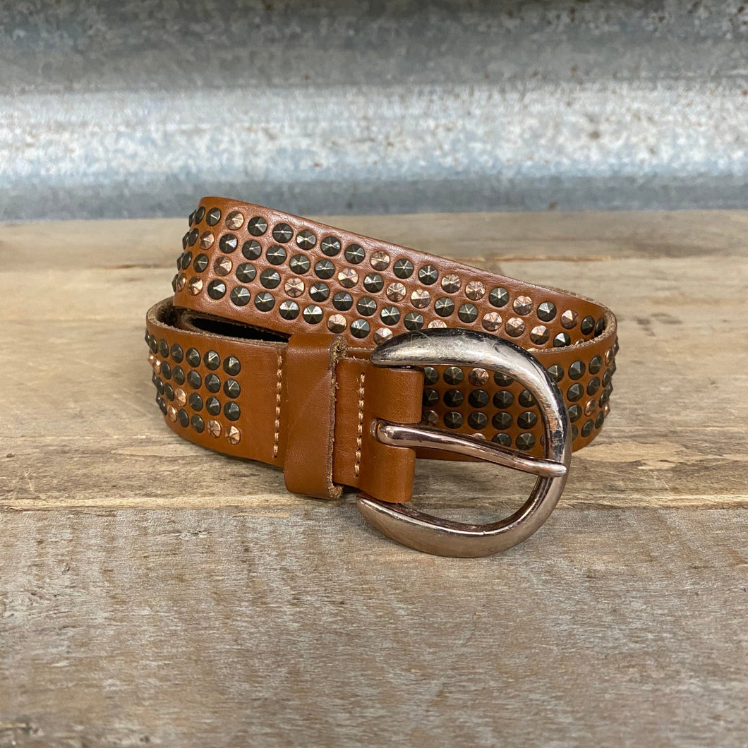 1980's Vintage Leather Belt Sz L - OOAK - Phoenix Menswear