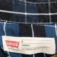 Load image into Gallery viewer, 1980&#39;s Vintage Levi&#39;s Plaid Shirt Blue White L/S Sz M - OOAK - Phoenix Menswear