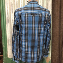 Load image into Gallery viewer, 1980&#39;s Vintage Levi&#39;s Plaid Shirt Blue White L/S Sz M - OOAK - Phoenix Menswear
