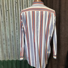 Load image into Gallery viewer, 1980&#39;s Vintage Levis Striped Blue Red White Yellow L/S Shirt Sz L - OOAK - Phoenix Menswear