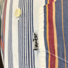 Load image into Gallery viewer, 1980&#39;s Vintage Levis Striped Blue Red White Yellow L/S Shirt Sz L - OOAK - Phoenix Menswear