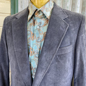 Grey new arrivals corduroy blazer