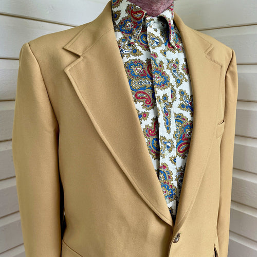 1980's Vintage Mustard Blazer Retro Sz XL - OOAK - Phoenix Menswear