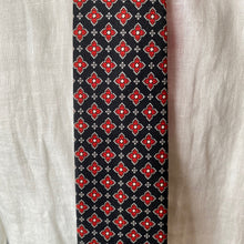 Load image into Gallery viewer, 1980&#39;s Vintage Necktie - Pierre Cardin in Black and Red - OOAK - Phoenix Menswear