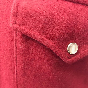 1980's Vintage Pendleton Burgundy Wool Western L/S Shirt Sz L - OOAK - Phoenix Menswear