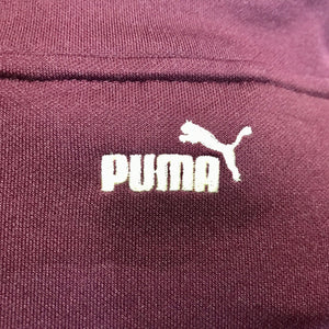 1980's Vintage Puma Track Top Burgundy Red Cream Sz XL - OOAK - Phoenix Menswear
