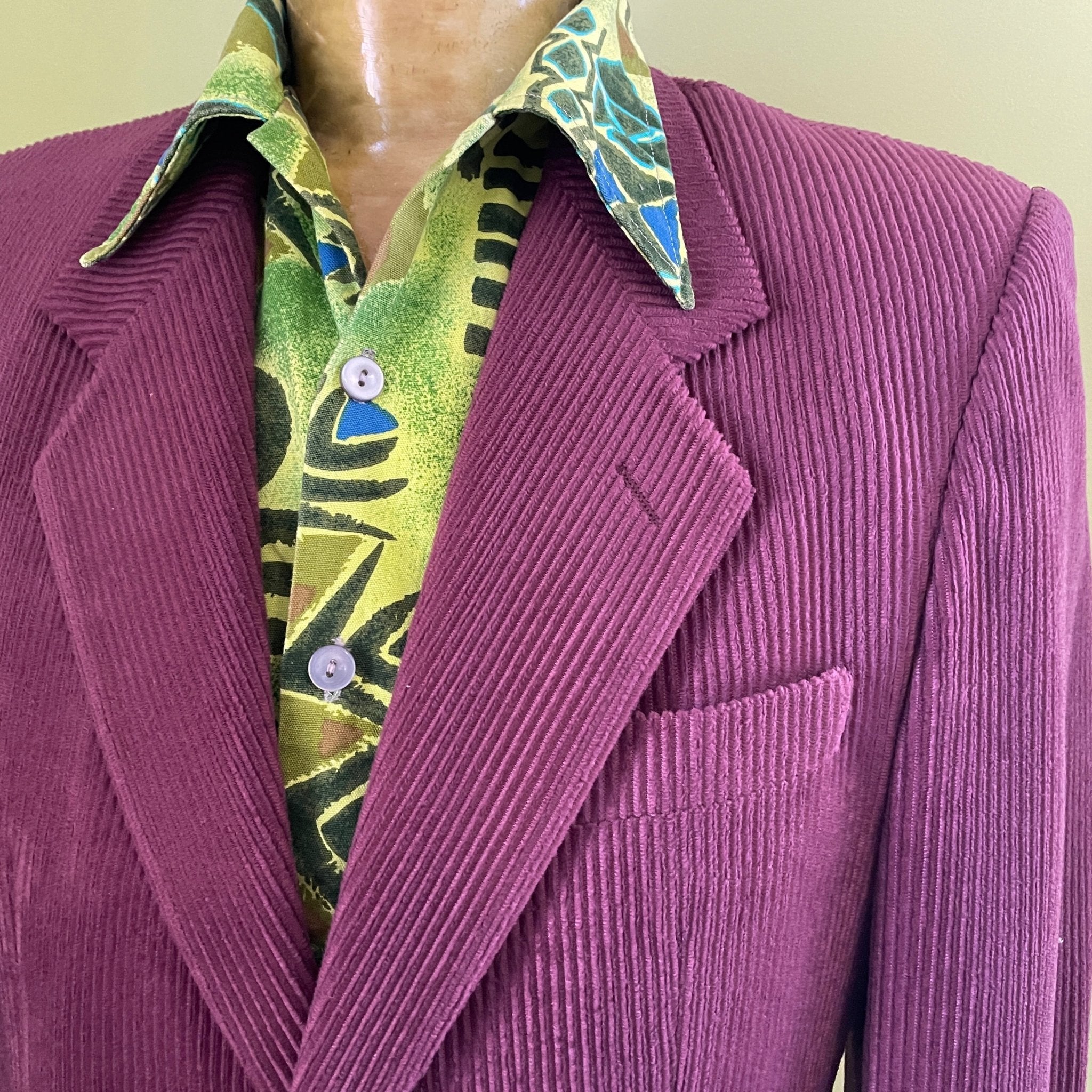 Purple corduroy blazer online