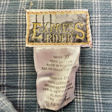 Load image into Gallery viewer, 1980&#39;s Vintage Red Western Barbed Wire Embroidery L/S Cotton Shirt Sz XL - OOAK - Phoenix Menswear