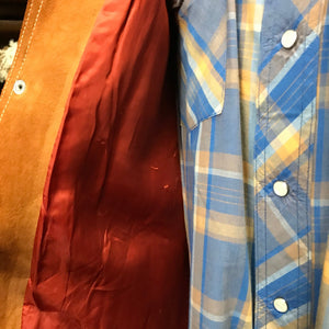 1980's Vintage Suede Brown Jacket Sz M - OOAK - Phoenix Menswear
