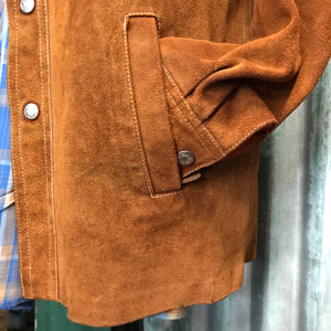1980's Vintage Suede Brown Jacket Sz M - OOAK - Phoenix Menswear