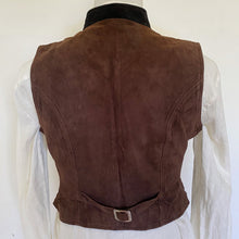 Load image into Gallery viewer, 1980s Vintage Suede Vest in Brown and Black Sz M - OOAK - Phoenix Menswear