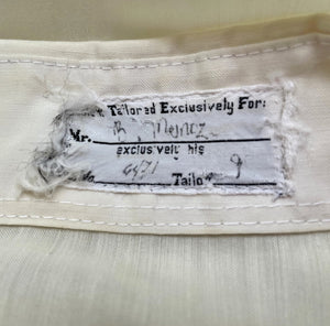 1980s Vintage White Dress Shirt Formal L/S Sz L - OOAK - Phoenix Menswear