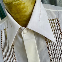 Load image into Gallery viewer, 1980s Vintage White Dress Shirt Formal L/S Sz L - OOAK - Phoenix Menswear