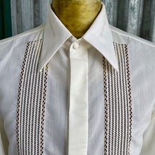 Load image into Gallery viewer, 1980s Vintage White Dress Shirt Formal L/S Sz L - OOAK - Phoenix Menswear