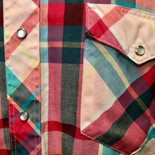 Load image into Gallery viewer, 1980&#39;s Vintage Wrangler Western Shirt Pink White Check L/S Sz XXL - OOAK - Phoenix Menswear