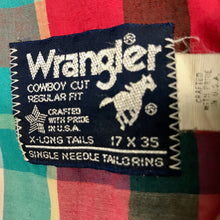 Load image into Gallery viewer, 1980&#39;s Vintage Wrangler Western Shirt Pink White Check L/S Sz XXL - OOAK - Phoenix Menswear
