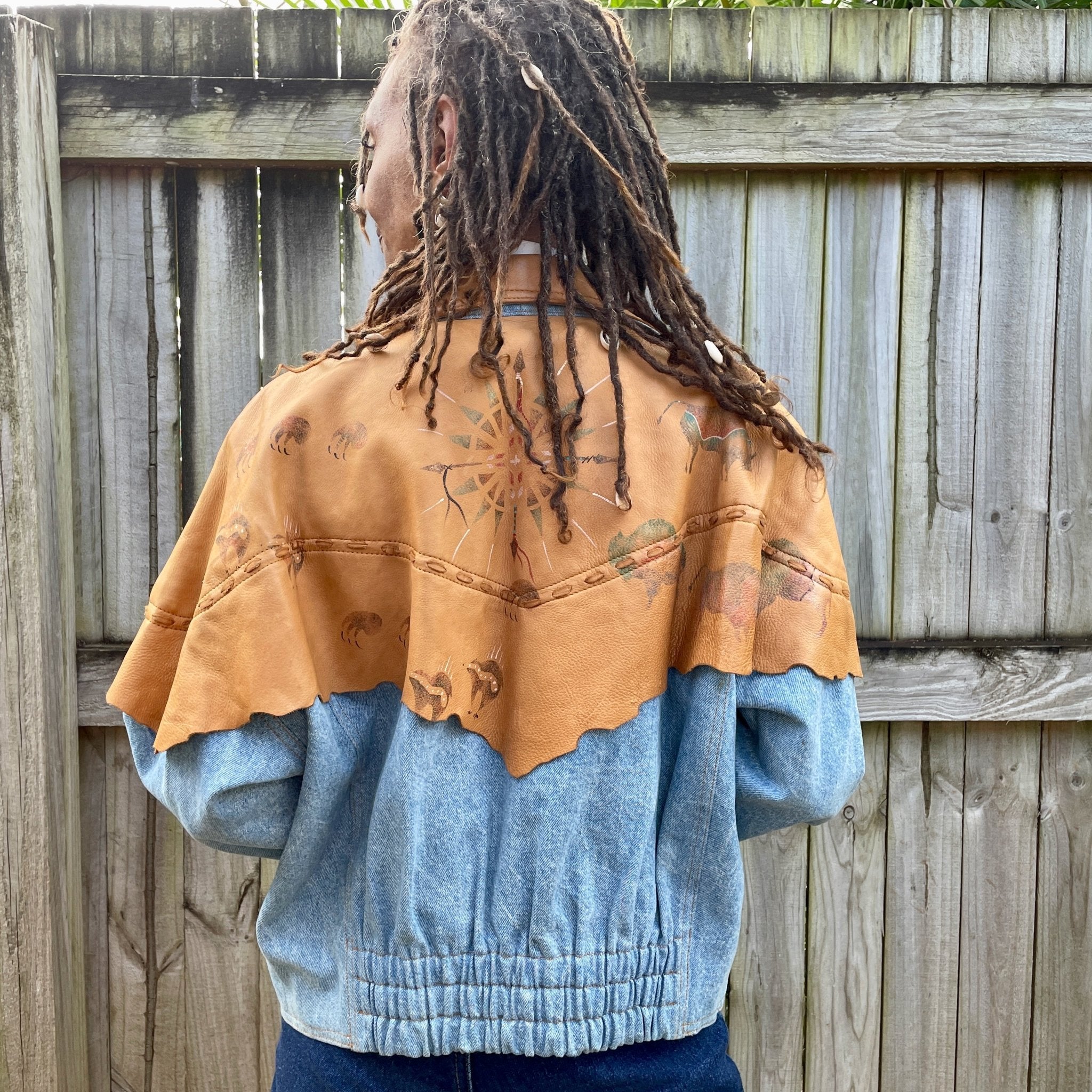 VTG Current Seen Western Denim Jacket Medium Coats jackets