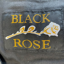 Load image into Gallery viewer, 1990&#39;s Black Rose Heavy Vintage Black Leather Biker&#39;s Vest Sz XL - OOAK - Phoenix Menswear
