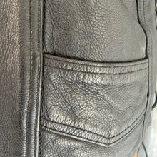 Load image into Gallery viewer, 1990&#39;s Black Rose Heavy Vintage Black Leather Biker&#39;s Vest Sz XL - OOAK - Phoenix Menswear