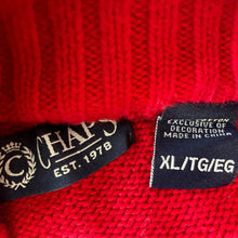Load image into Gallery viewer, 1990&#39;s Chaps Red Blue White Vintage Cotton Jumper Pullover Buttons Sz XL - OOAK - Phoenix Menswear