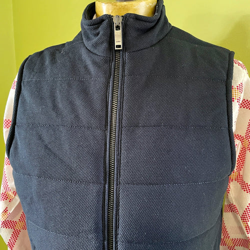 1990's Men's Navy Blue Zara Vest Zip Sz M - OOAK - Phoenix Menswear