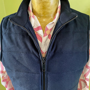 1990's Men's Navy Blue Zara Vest Zip Sz M - OOAK - Phoenix Menswear