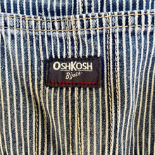 Load image into Gallery viewer, 1990&#39;s Pinstripe Oshkosh Vintage Kid&#39;s Blue Denim Long Overalls Sz 3T - OOAK - Phoenix Menswear